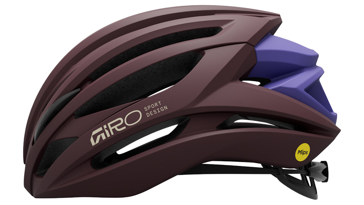 Syntax Mips fietshelm - matte donker maroon