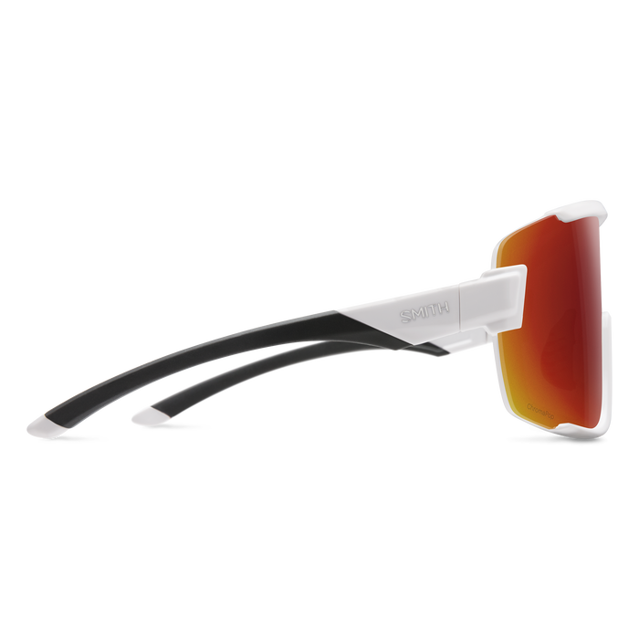 Wildcat - White + ChromaPop Red Mirror Lens
