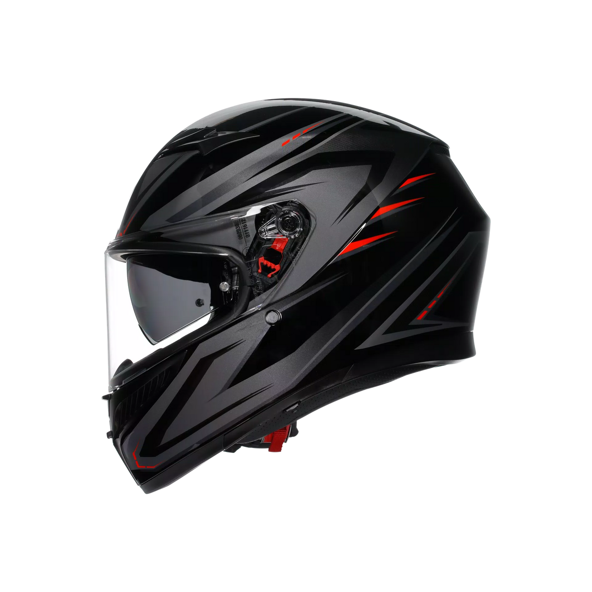 K3 E2206, Integral Helmet - Syth Black/Red