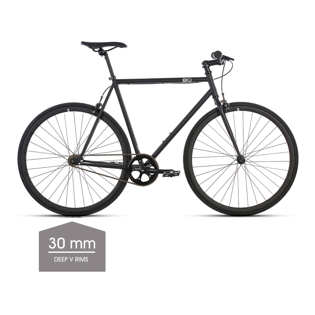 Nebula 1 Singlespeed/Fixie Vélo - Jantes V profondes de 30 mm