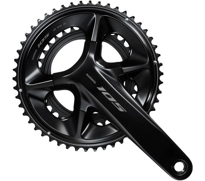 Juego de bielas 105 FC-R7100 2x12 velocidades - 52-36 dientes - negro