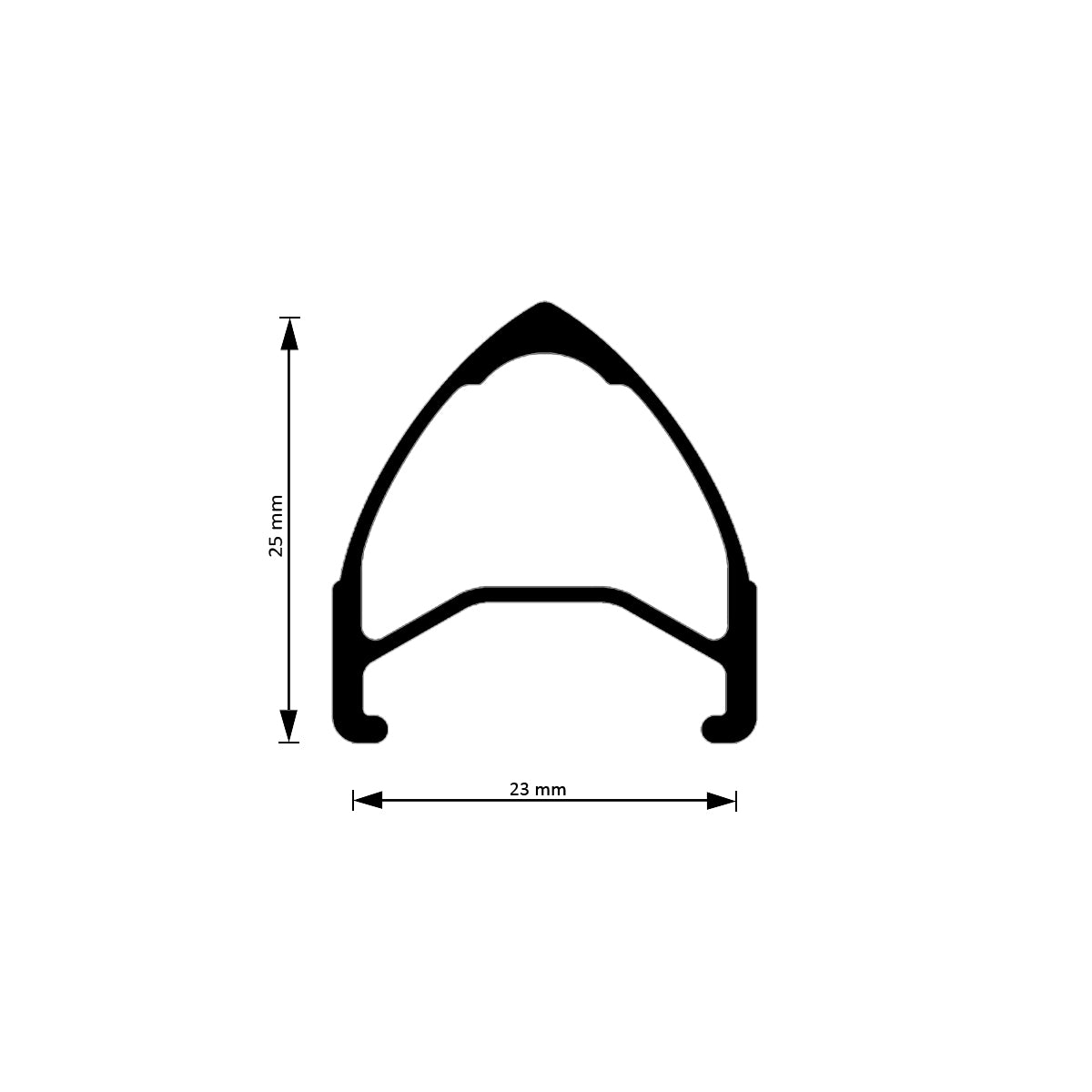 Rim 28 inch - Archetype - machined - Black