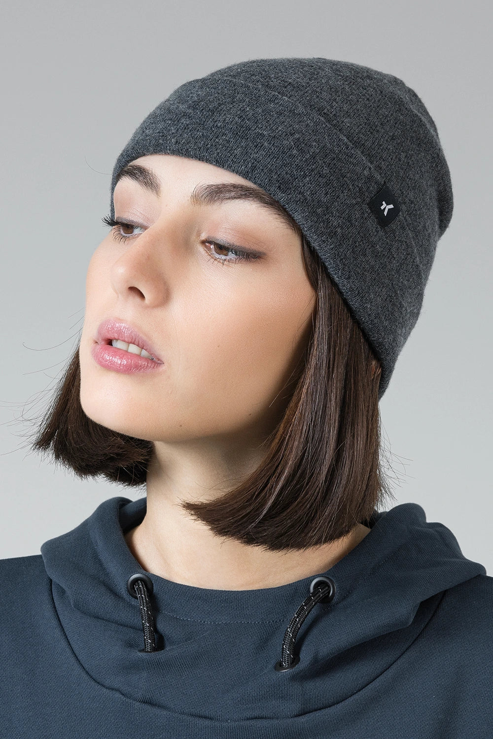 Berretto Merino Crest - Alloy