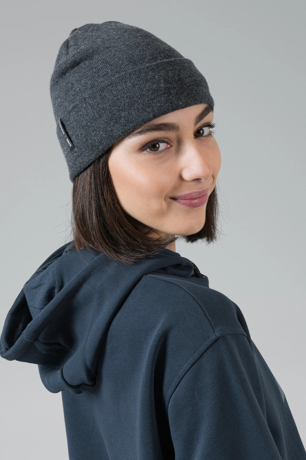 Berretto Merino Crest - Alloy