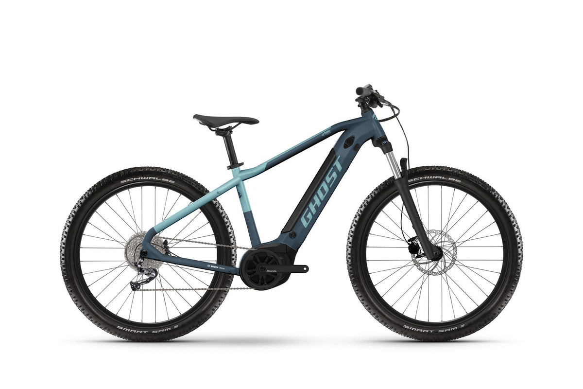 E-Teru Essential - dark grey/metallic light blue - glossy