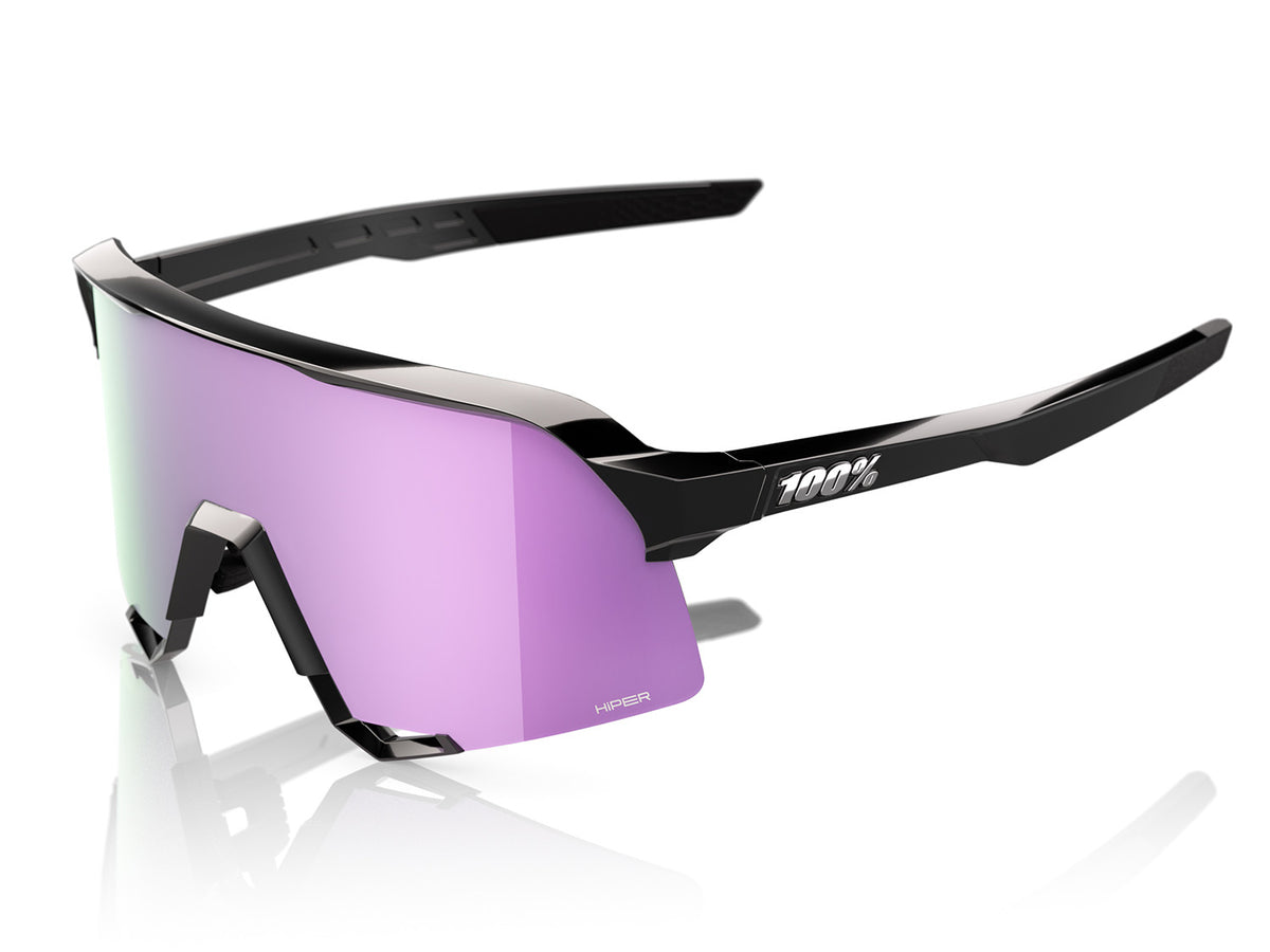 S3, lente polarizzata HiPER Lavender Mirror - Nero Lucido