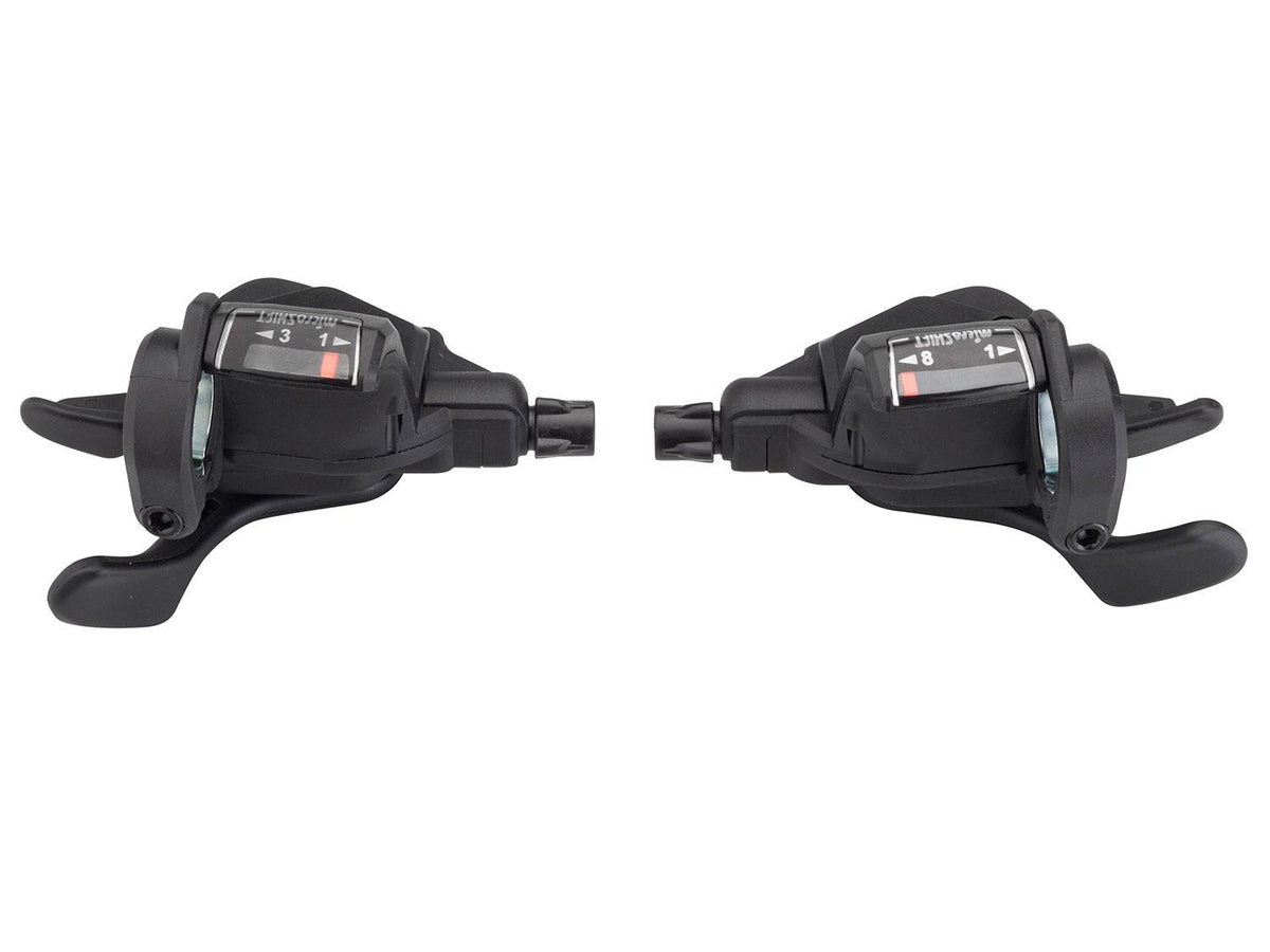 Mezzo Thumb-tap Schalthebel-Set 3x8 speed - black