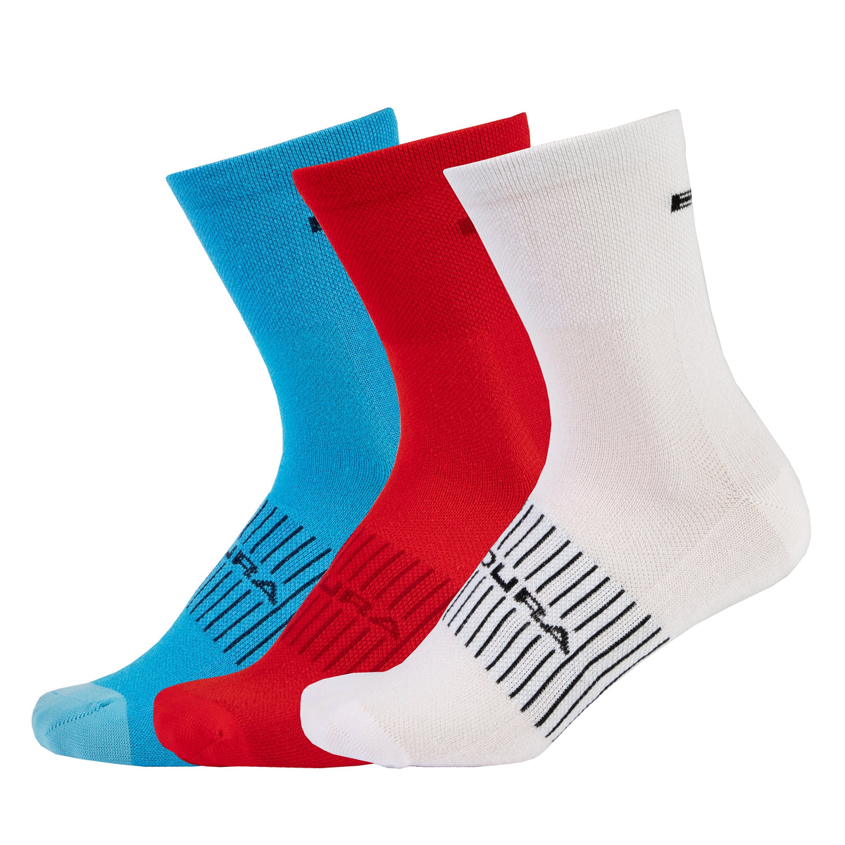Chaussettes de course CoolMax pack de 3 - Couleurs mélangées
