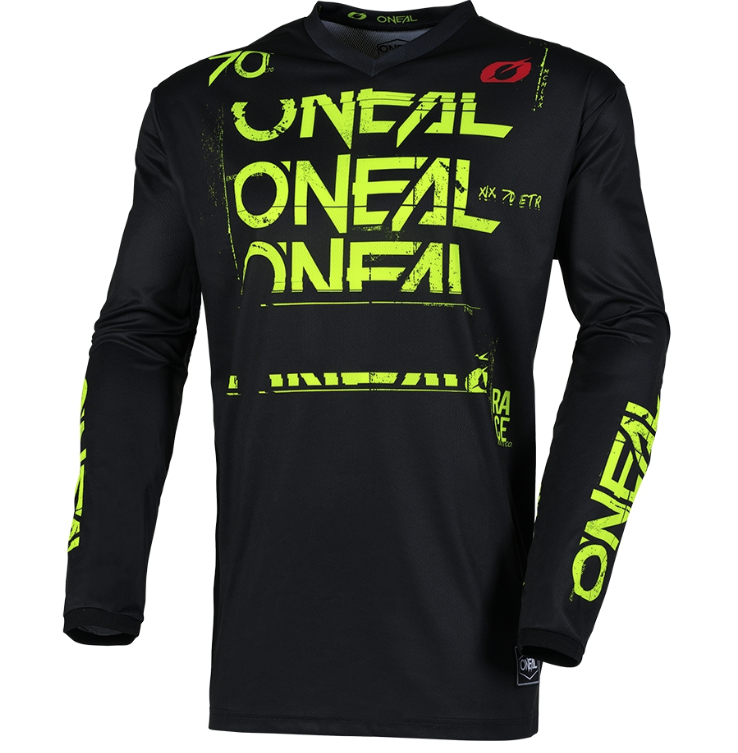 Element Static V.25 Jersey - zwart/neon geel