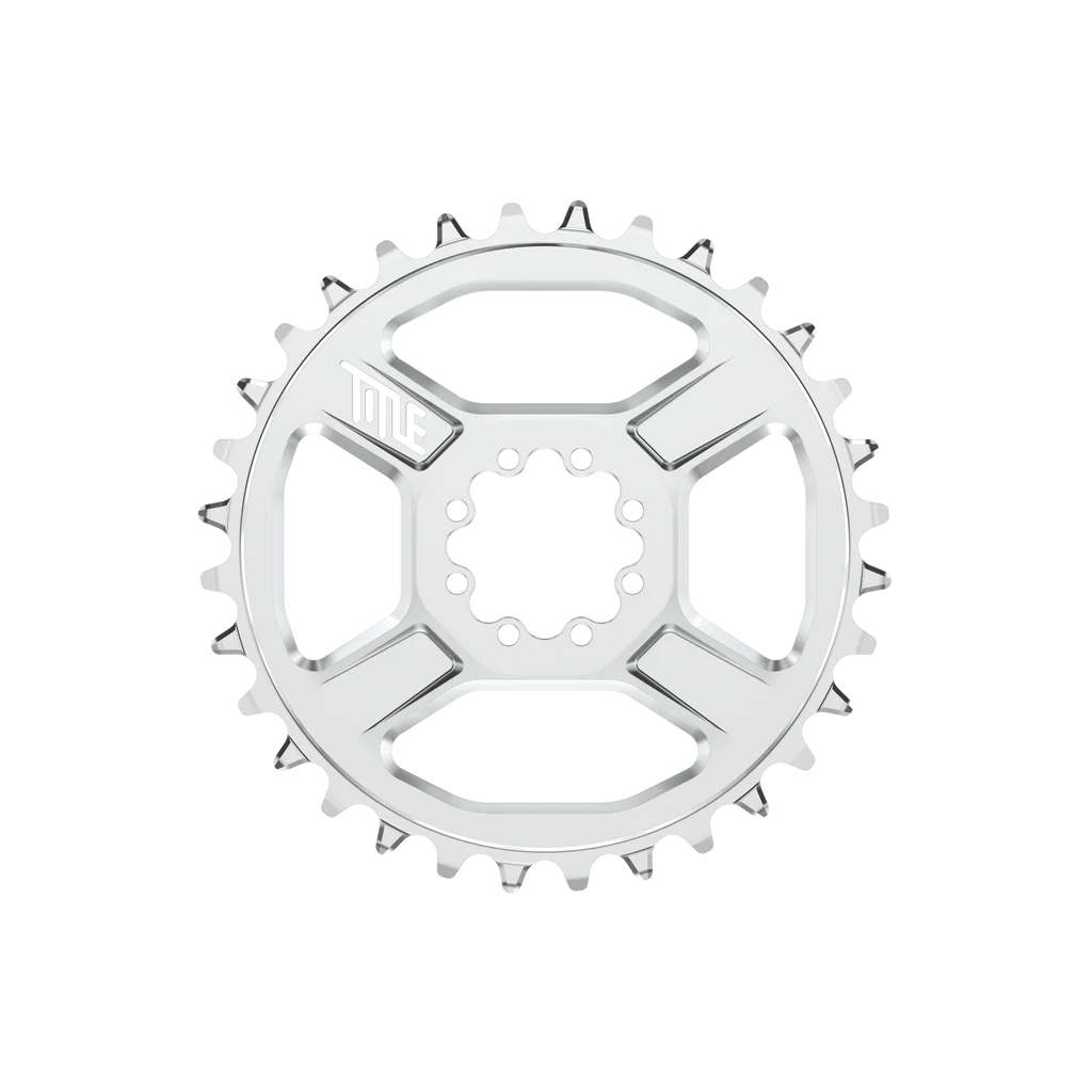 CR1 Sram 8 Bolt chainring, Shimano HG 12-speed - chrome
