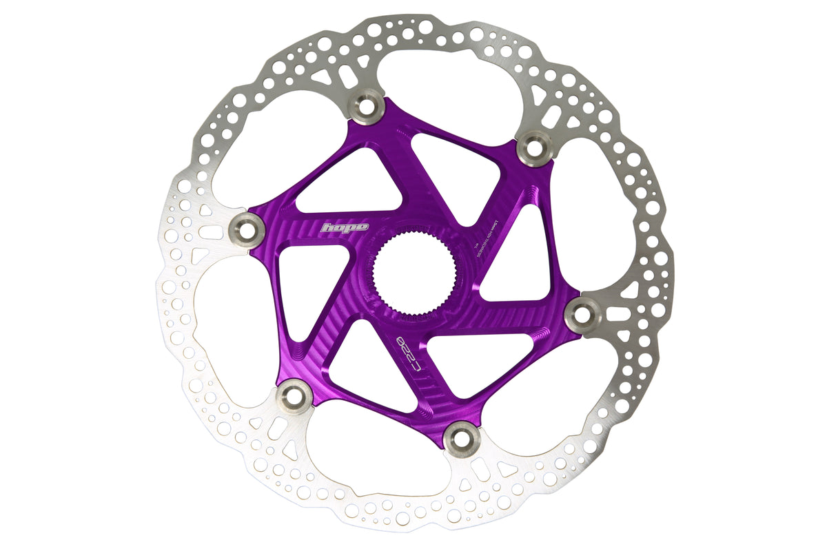 Floating Disc Bremsscheibe - Center Lock - purple