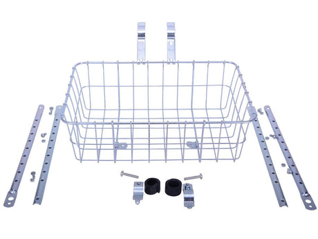 1372 Medium basket for front wheel mounting - silver