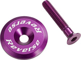 Steuersatzkappe mit Aluminiumschraube - purple Reverse