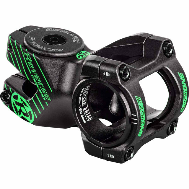 Attacco manubrio Black ONE D-2 50 mm - nero/verde