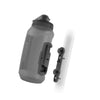 Botella TWIST 750 compact + base para bicicleta - negro transparente