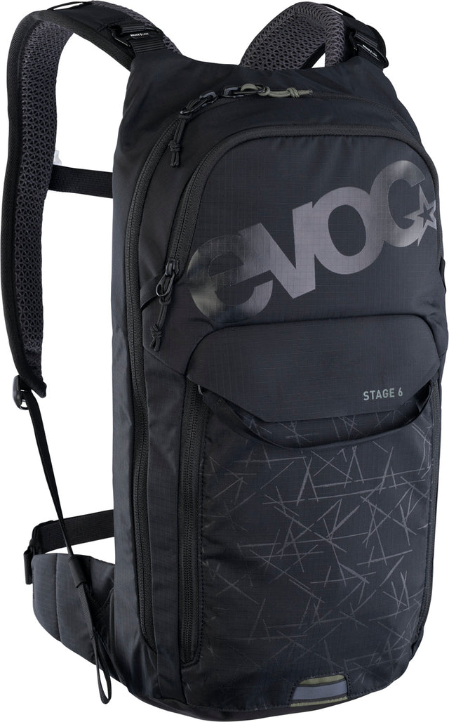 Stage 6 Rucksack + 2l Hydration Bladder - black