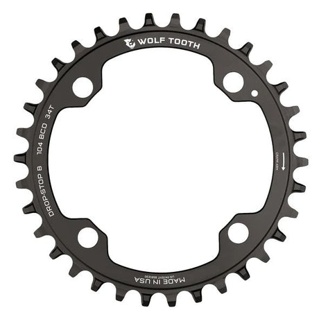 Kettenblatt, 104 BCD Drop Stop B - black
