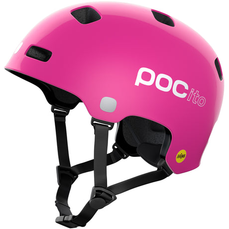 POCito Crane MIPS Kids Helm - Rosa fluorescente