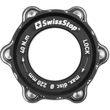 Adapter Centerlock auf 6-Loch - Silber/Schwarz Swissstop