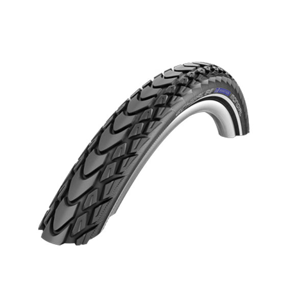 Marathon Mondial Drahtreifen - 28x1.40 Zoll - RaceGuard - Bandes réfléchissantes - noir