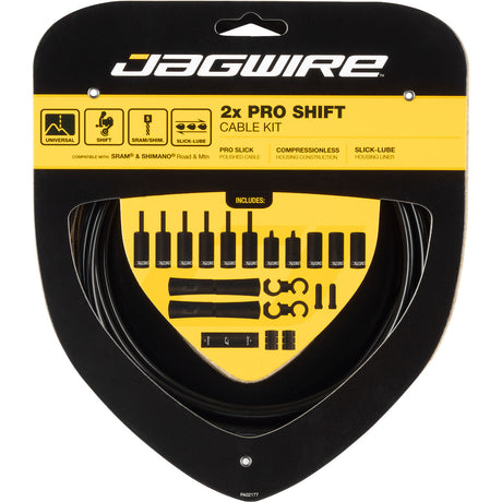 Schaltzugset 2x Pro Road & Mountain Shimano/SRAM - Schwarz
