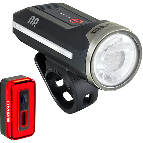 Battery lighting set AURA 90 & HIRO 70 USB-C - black