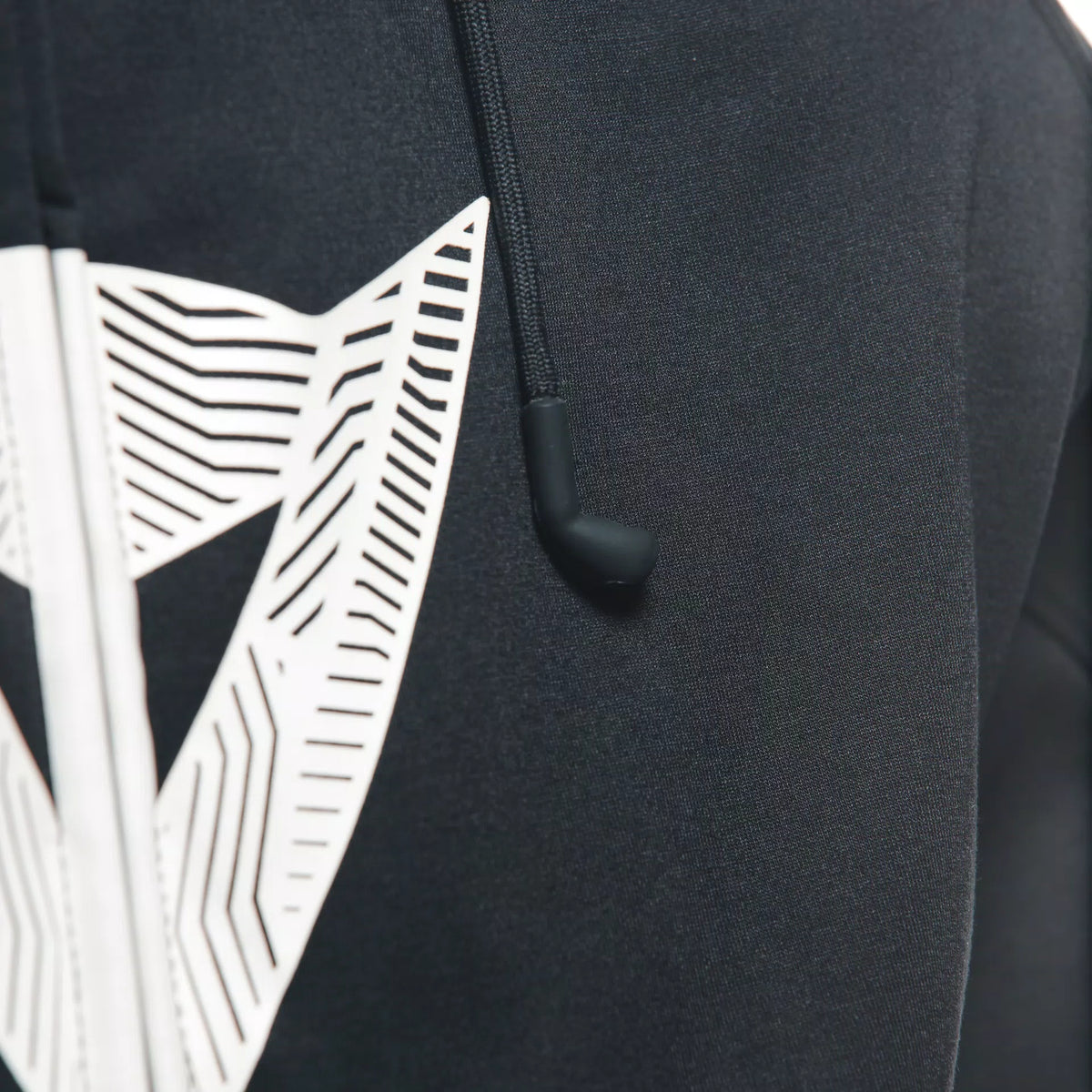 Daemon-X Safety Hoodie Full Zip - Black/Black-White
