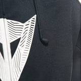 Daemon-X Safety Hoodie Full Zip - Black/Black-White