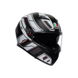 K3 E2206, Integralhelm - Rivia Matt Black/White AGV