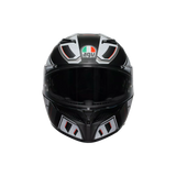 K3 E2206, Integralhelm - Rivia Matt Black/White AGV