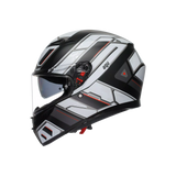 K3 E2206, Integralhelm - Rivia Matt Black/White AGV
