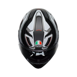 K3 E2206, Integralhelm - Rivia Matt Black/White AGV