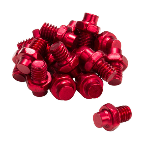 Ersatz Pins für Plattformpedale 16 Stück Alloy - M4 - Rot