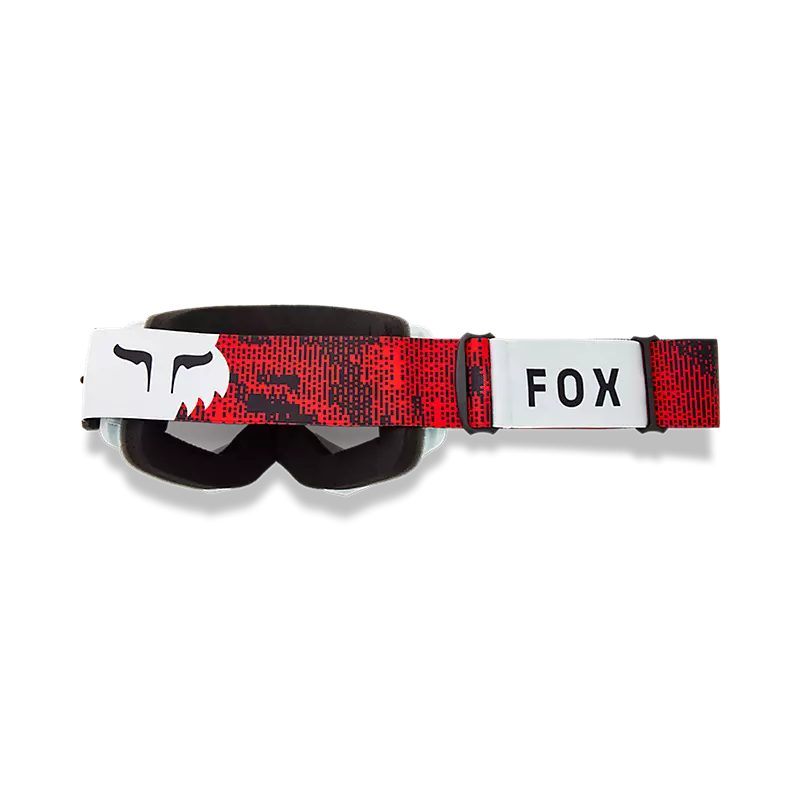 Main Kairos Mirrored Lens Goggle - White/Florescent Red