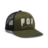 Block Mesh Trucker Hat - Army