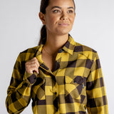 Carve Digger Womens Shirt - Acacia / Black iXS