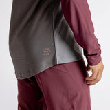 Flow XTG Long Sleeve Henley - Graphite/Raisin iXS