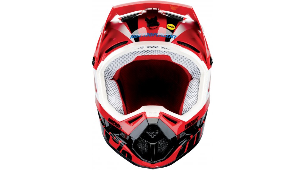 Casco DH Aircraft incl. Mips - Rosso/Bianco