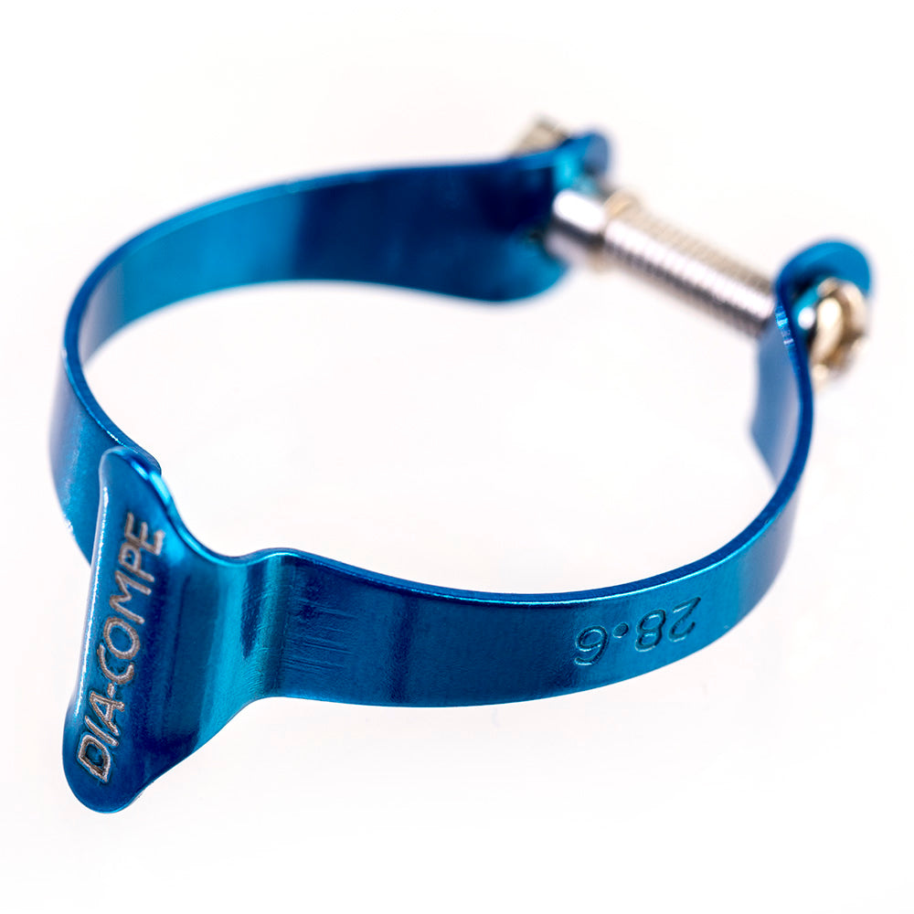 Kabelklemmen für Oberrohr - farbig - blau