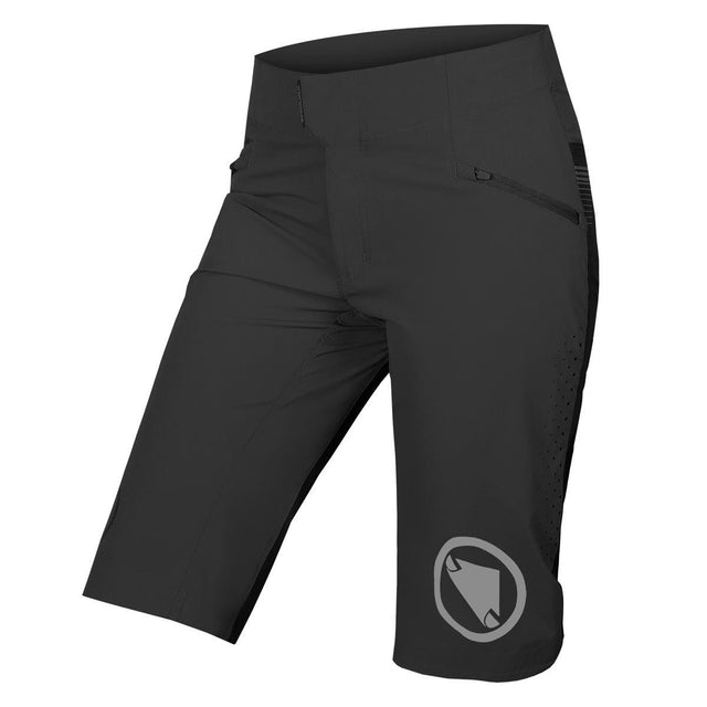 Pantaloncini SingleTrack Lite da donna - Nero - Vestibilità corta