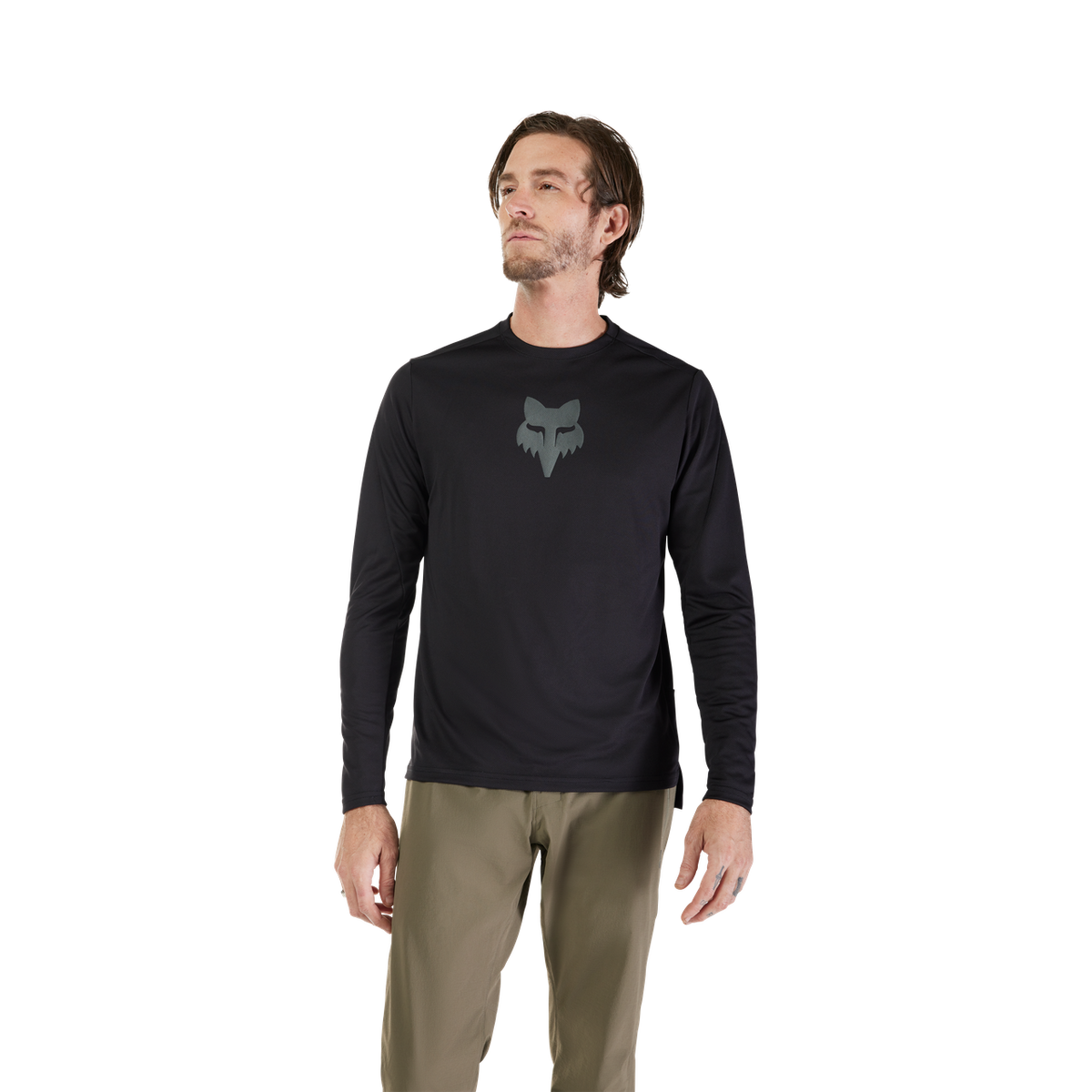Jersey de Manga Larga Ranger Fox Head - Negro