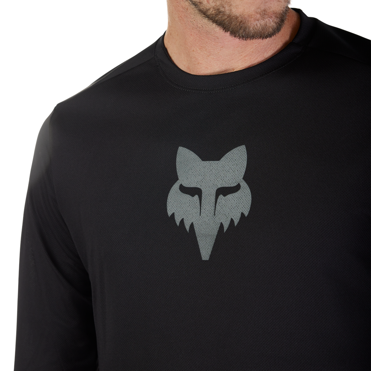 Jersey de Manga Larga Ranger Fox Head - Negro