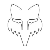 Fox Head 2.5" - Die Cut Vinyl - White
