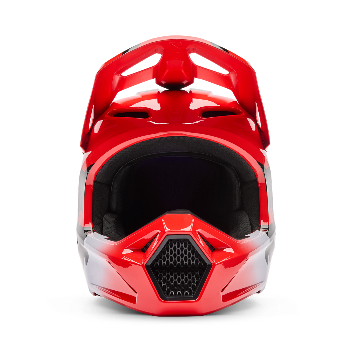 V1 Shield Fullface Helm - Fluorescent Red