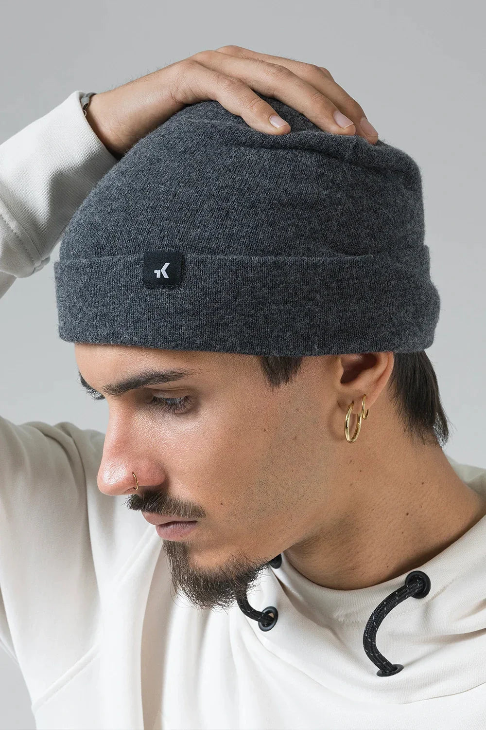 Berretto Merino Crest - Alloy