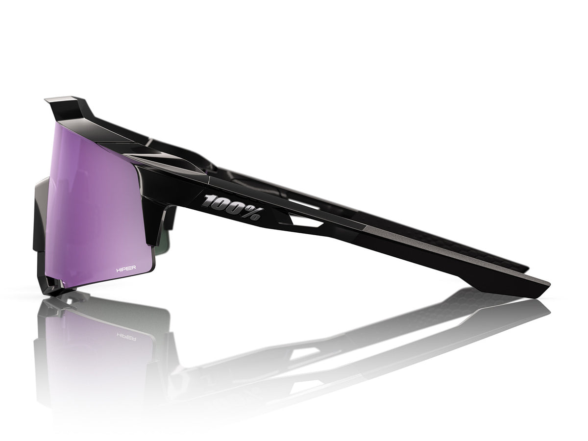 Speedcraft SL, HiPER Lentille miroir lavande polarisée - Noir poli