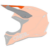 Visor 1SRS Helm SOLID orange