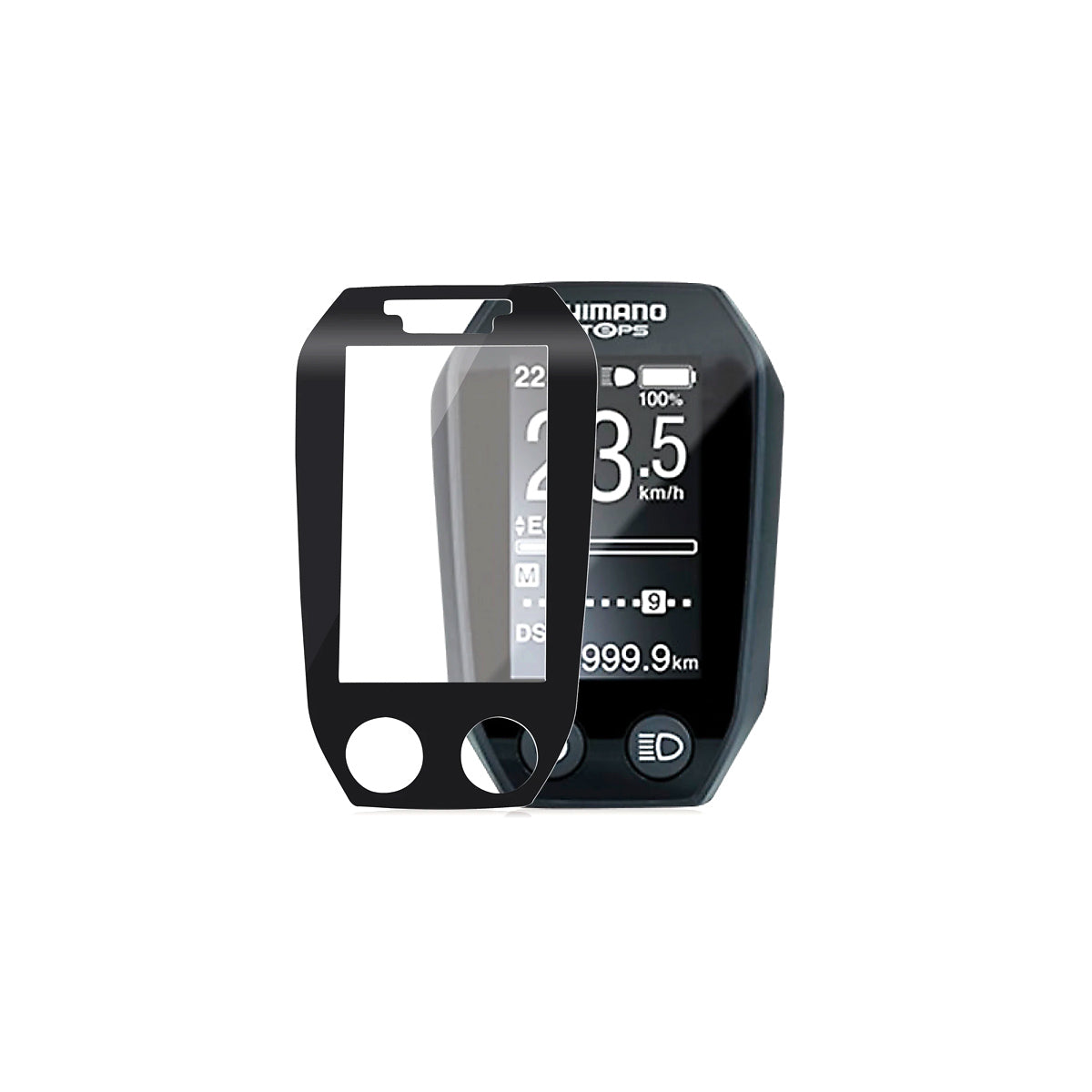 Shimano Steps E6010 Anti-Glare, Black