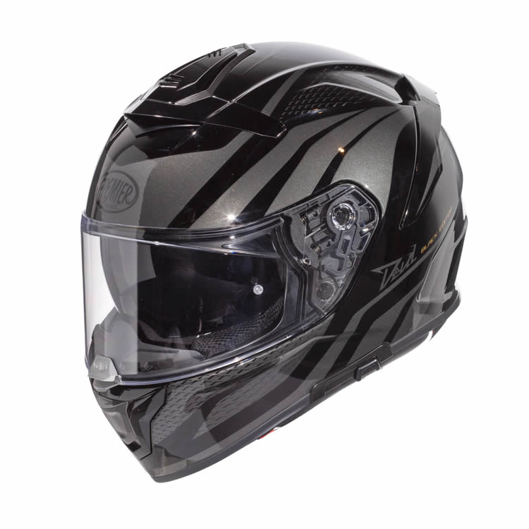 Integralhelm Devil PR 9 BE - grau-schwarz