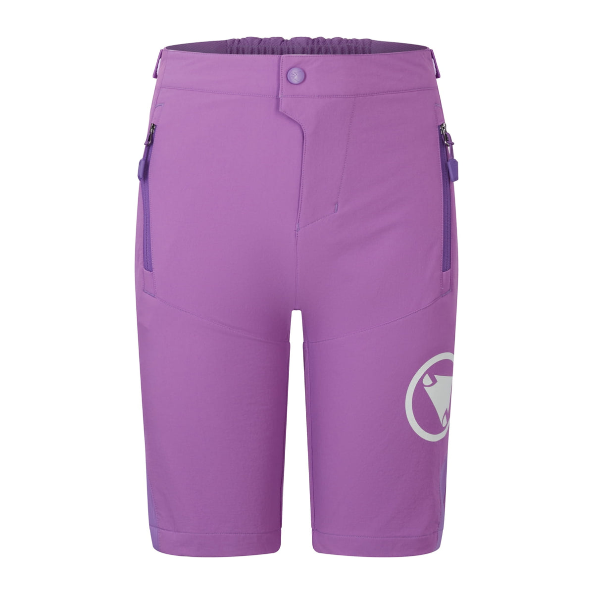 Pantalón corto infantil MT500JR Burner - Morado 